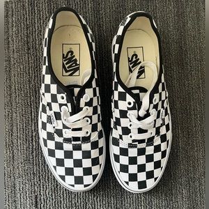 VANS checkered sneakers size 6.5 women